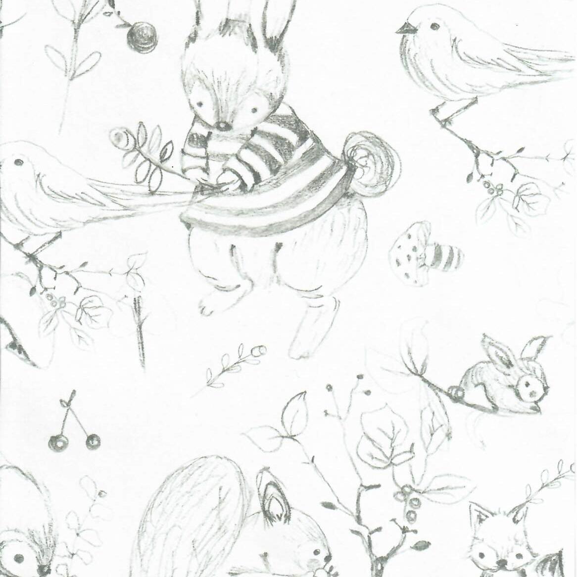 plan PAPEL DE REGALO PREMIUM BOSQUE PLATA 